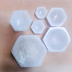 Selenite Hexagon Bowl