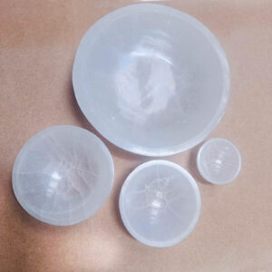 Selenite Round Bowl