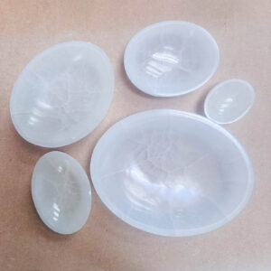 Selenite Oval Bowl