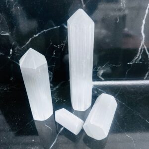 Selenite Crystal Prism (6 Sides)